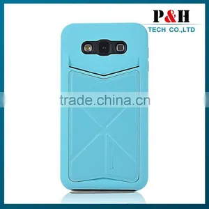 Luxury PU Leather Card Stand Case For Samsung Galaxy E7 thumbnail-1