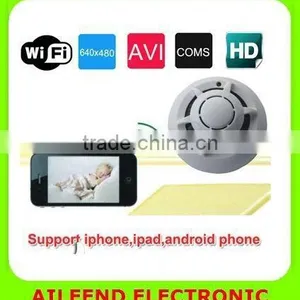Smoke Detector IP Wireless Network P2P Hidden ip Camera Smoke Detector thumbnail-1