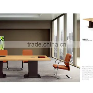 Luxury Conference Table Aluminum MFC Office Desk Table Veneer Melamine Faced thumbnail-6