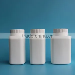 Square Plastic HDPE Pharmaceutical Capsule Bottle With Child Proof Cap thumbnail-3