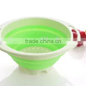 Plastic Collapsible Bowl With Handle thumbnail-1