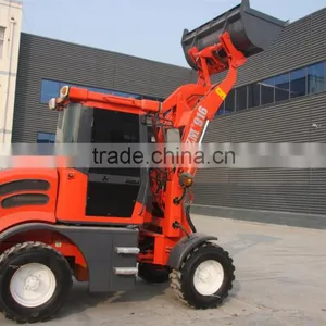 Farm Tractor 1t Mini Wheel Loader With Joystick and Air Condition for Sale thumbnail-3