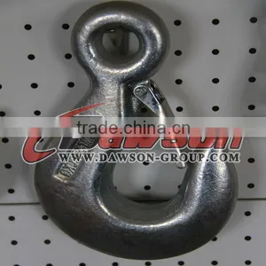 G80 Eye Sling Hook With Safety Latch,forged Eye Hook for Chain thumbnail-5