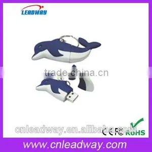 Dophin Shaped Usb Pen Drive With Keyring Wholesale China thumbnail-3