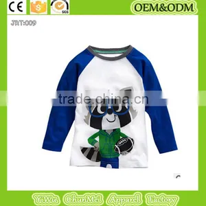 Children t Shirts Baby Kids Boys Long Sleeve T Shirts Palm Civet T-shirts Baby Children Clothing Pure Cotton Tees thumbnail-1