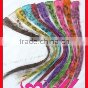 Pretty Synthetic Clip in Leopard Print Hair Extensions Leopard Hair Extensions thumbnail-1