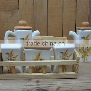 Decorative Salt and Pepper Ceramic Shaker and Spice Jars thumbnail-1