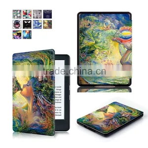 Flip Custom Design Leather Tablet Case OEM 6 Inch Leather Case for E-Reader New Kindle 2016 8 Generation thumbnail-6