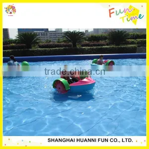 Exciting Hand Cranking Paddle Boat,water Bike Pedal Boats for Sale thumbnail-3