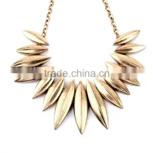 OEM/ODM Manufacture 2016 Vintage Leaf Pendant Necklace thumbnail-5