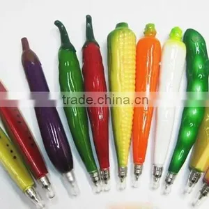 Hot Selling Cheap Plastic Fruit and Vegetable Shape Pen Custom Ball Pen thumbnail-1