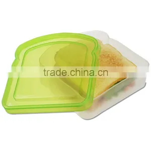 Eco-friendly Microwave Food Container/Plastic Sandwich Box/Sandwich Keeper thumbnail-1