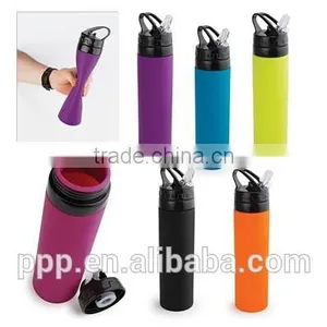 Ornament Silicone Foldable Water Bottle/ Bpa Free Water Bottles, Thermos thumbnail-1