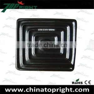 Black Color Ceramic Flat Hollow Infrared Heater Panel thumbnail-2