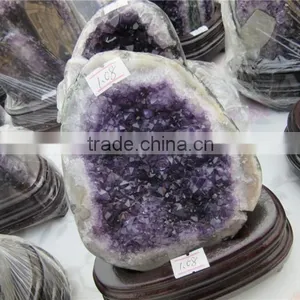 Large Natural Amethyst Quartz Crystal Geodes thumbnail-3