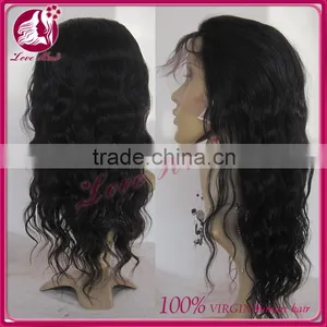 Natural Wave Human Hair Wig for Black Women Wearing Full Lace Wig thumbnail-1