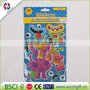 Bubble Stickers Foam Digital Sticker Kids Puffy Stickers Children DIY Toys Pegatinas Birthday Gift thumbnail-5