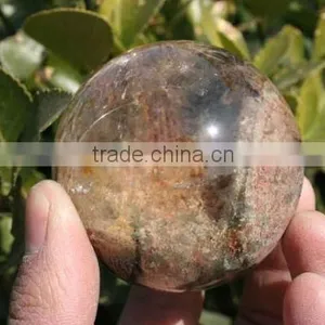 Huge 55mm(2.1") Phantom Quartz Sphere, Crystal Ball thumbnail-1