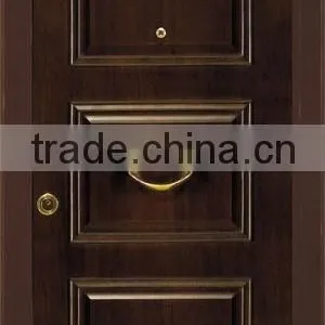 Armored Steel Wooden Door Bullet Proof Watreproof Carved Doors in 2016 Design thumbnail-3