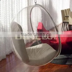 Classic Tranparent Acrylic Hanging Egg Ball Chair thumbnail-2