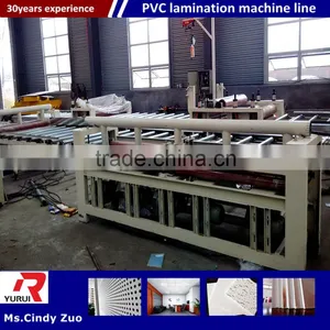 Simple Structure and High Capacity Gypsum Ceiling Board Machine Manufacturer/pvc Laminated Gypsum Tiles Production Line thumbnail-3