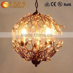 Modern Crystal Bedroom Chandelier,Fancy Stainless Steel Flower Ball Bedroom Crystal Chandelier thumbnail-1