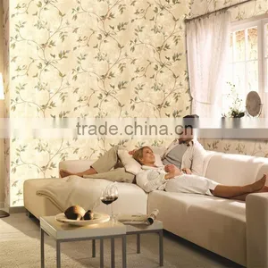 Country Style Leaf Pure Paper Wallpaper for Home thumbnail-2