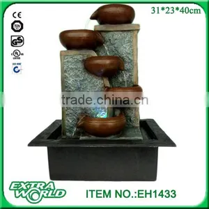 Bamboo Accents Rocking on Bamboo Arms Spout and Pump Japanese Fountain thumbnail-2