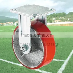 Cheap PU Casters 150mm Hardware Scaffolding Caster With Locking thumbnail-4