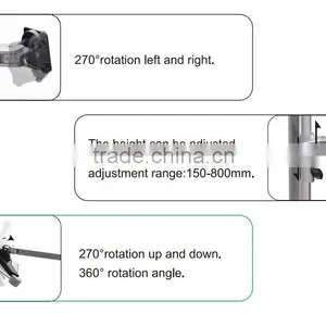 Height Adjustable Fashion Design Movable Floor Stand Holder for Tablet 7-10.5" thumbnail-4