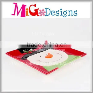 Wholesale Customized Snowman Porcelain Plate thumbnail-1