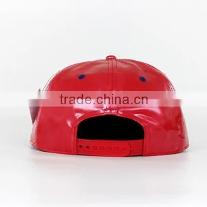 Leather Flat Bill Hat,hiphop Flat Brim Cap Hat,leather Flat Brim Snapback Hat thumbnail-5