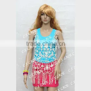Ladies Free Crochet Lace Vest,cotton Crochet Lace Vest thumbnail-1