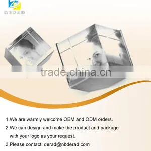 Rotating Crystal Photo Frame Picture Frame With Stainless Steel Platform thumbnail-2