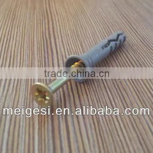 Flat Head Nylon Screw Nail With Plug thumbnail-1