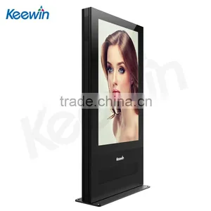 55inch 2500nits Fan-cooling Floor-standing LCD Advertising Outdoor Kiosk With Double Screen thumbnail-1