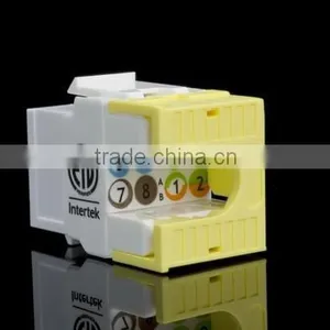 Cat 6A UL 180 Degree UTP 8P8C Connector Modular Keystone Jacks thumbnail-4