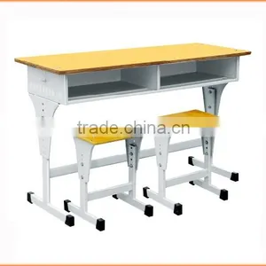 Library Furniture Metal Desk and Chair Set thumbnail-3