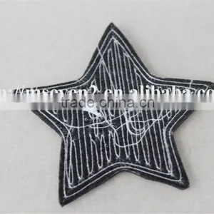100% Fashion Design Embroidery Sequin Patch With Applique Embroidery Star Patches Three Color Design for Cloting thumbnail-2