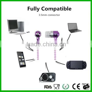 High Quality Print Your Logo Zipper Glow in Dark Ear Cup thumbnail-6