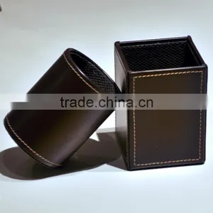 2013 Hot Sale Foldalbe Rectangular Leather Paper Storage Box thumbnail-1