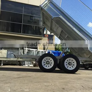 10x5ft Hot Dipped Galvanized Hydraulic Tipper Trailer Heavy Duty Trailer thumbnail-1