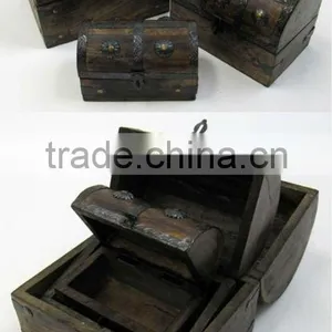 Manufacturer of Antique Wooden Box | Wooden Chest Box | Treasure Chest Box thumbnail-1
