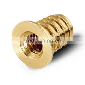 Free Sample Brass Threaded Inserts Brass Moulding Inserts Nuts M8 thumbnail-2