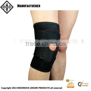 Adjustable Sports Leg Knee Support Brace Wrap Protector Pads Cap Patella Guard 2 Spring Bars, One Size, Black thumbnail-1
