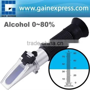 New Refractometer Design for Alcohol Liquor Content 0-80% w/ ATC Testing thumbnail-1