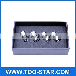 Silver Chrome Car Wheel Tyre Tire Air Valve Caps Stem Cover With Logo Emblem thumbnail-2