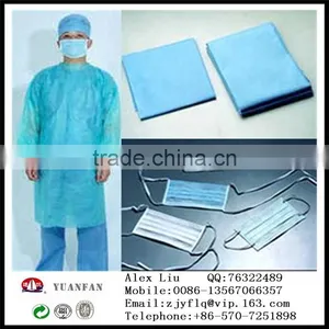 High Strength SS / SMS Non-woven Fabric Used in Medical Protective Clothing thumbnail-1