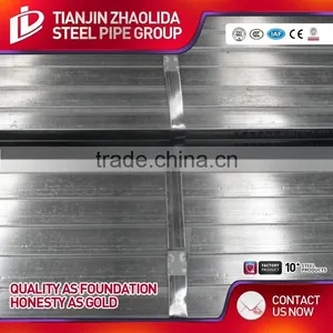 BS1387 SCH 40 60 ERW Galvanized Oval Shaped Steel Pipe for Greenhouse thumbnail-1