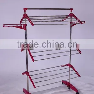 Vivinature Foldable 2 Layers Drying Rack Laundary Clothes Hanger thumbnail-1
